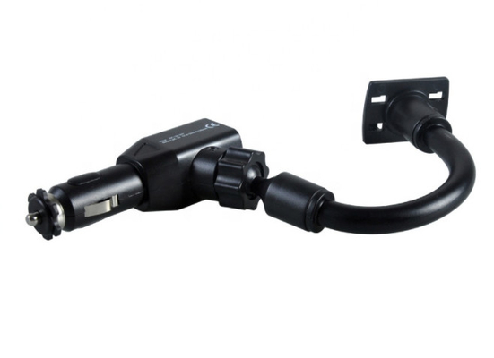 Suporte de carregamento de carro USB duplo ajustável braço de tubo pescoço de ganso de ferro