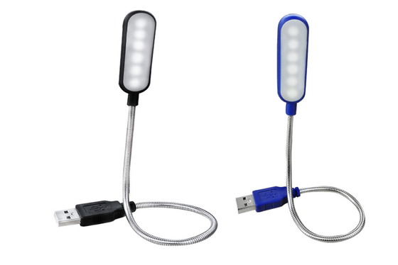 Lâmpada de cabeceira DC 5V Flexo USB luz Gooseneck ajustável