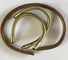 Lâmpada de cobre mangueira de aço inoxidável flexível tubo pescoço de ganso óxido preto 30mm